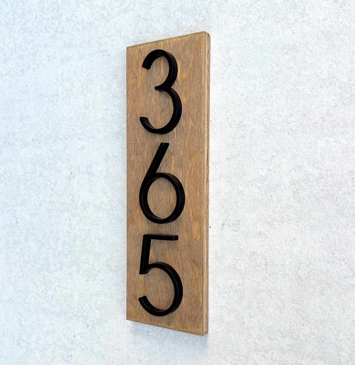 House Number Plaque, Modern Address Numbers, Farmhouse Sign, Housewarming Gift, Vertical House Number Sign, House Numbers, Personalized Gift