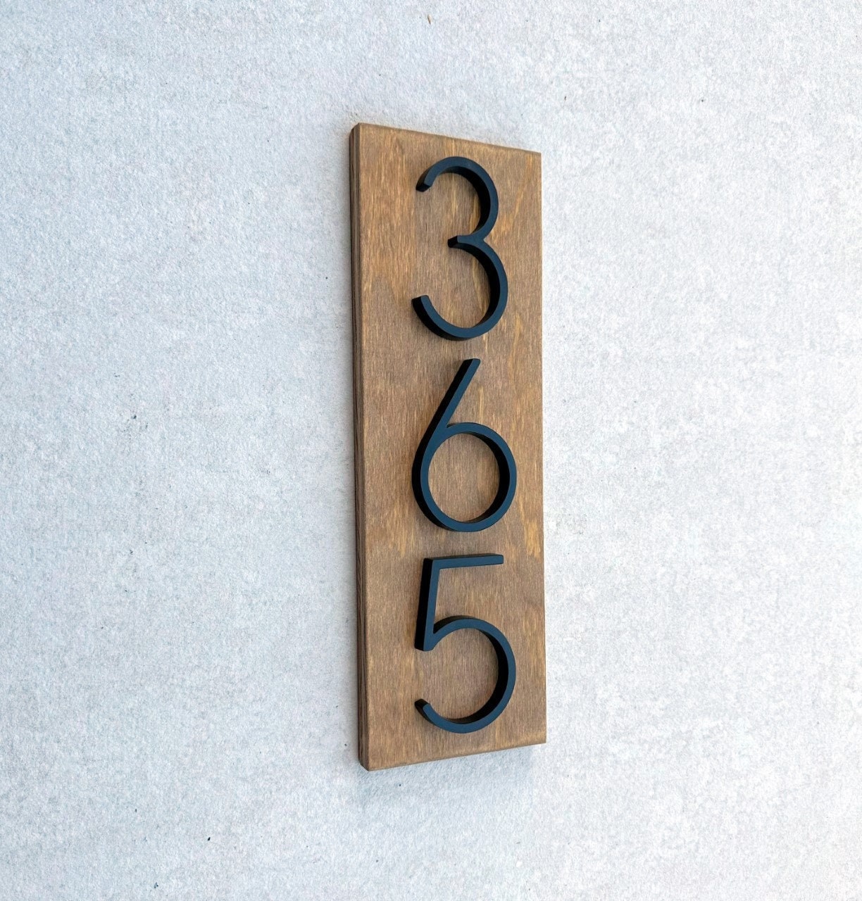 House Number Plaque, Modern Address Numbers, Farmhouse Sign, Housewarming Gift, Vertical House Number Sign, House Numbers, Personalized Gift