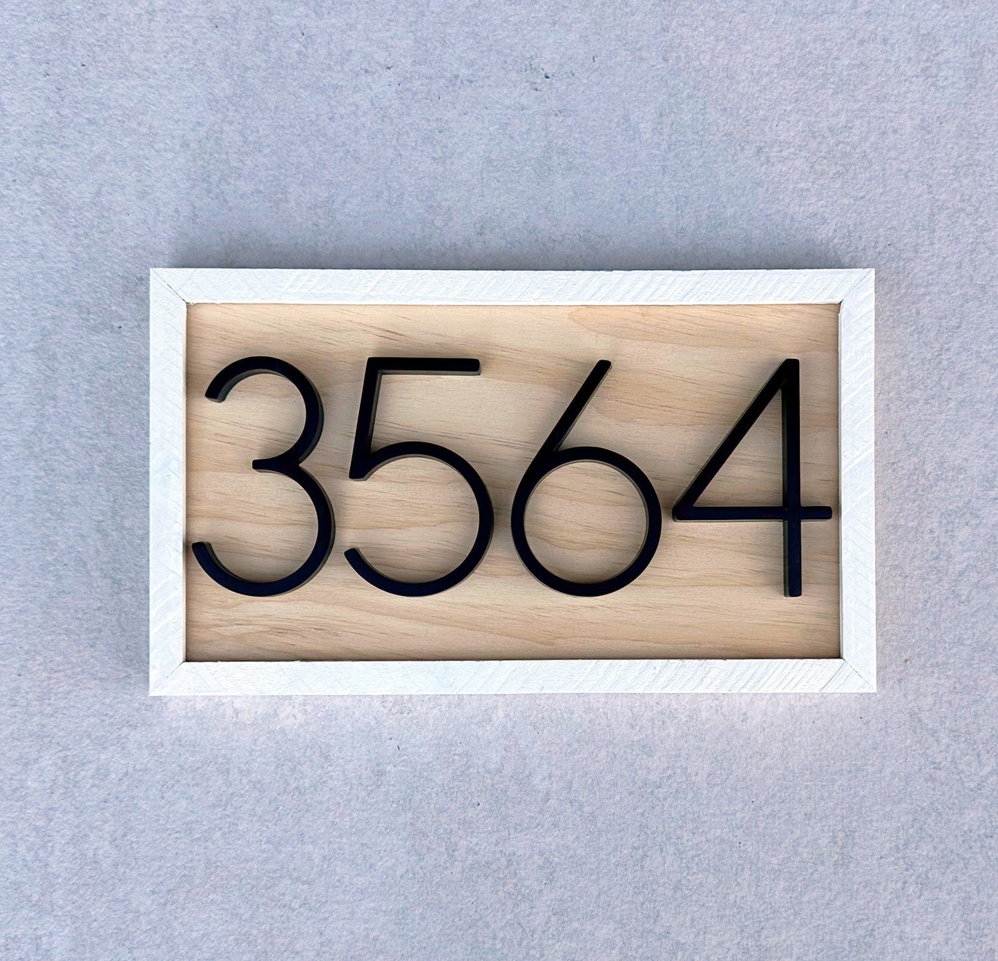 House Number Sign, House Number Plaque, Horizontal House Number Sign, House Numbers, Personalized Sign, Housewarming Gift, Wood Sign