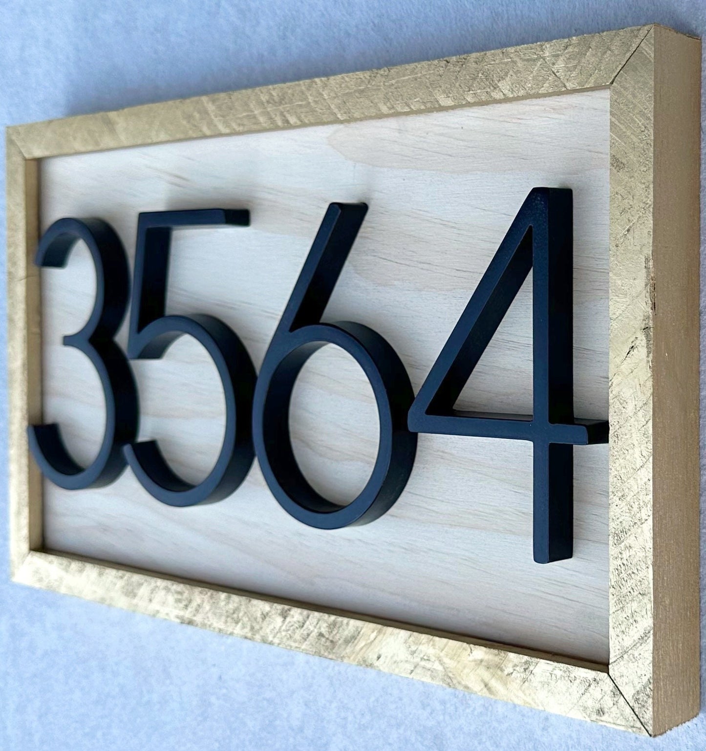 House Number Sign, House Number Plaque, Horizontal House Number Sign, House Numbers, Personalized Sign, Housewarming Gift, Wood Sign