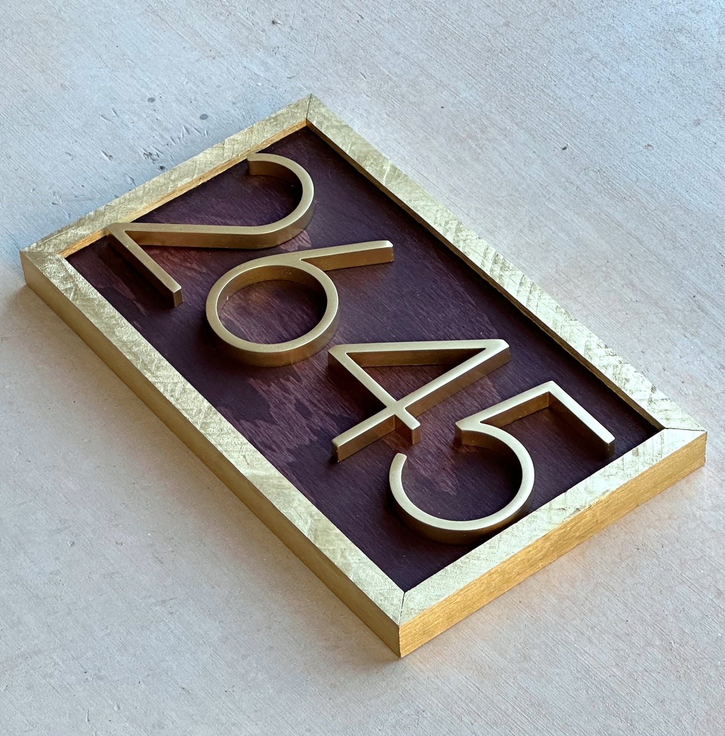 Address Number Sign, House Number Plaque, Horizontal House Number Sign, House Numbers, Personalized Sign, Housewarming Gift, Wood Sign