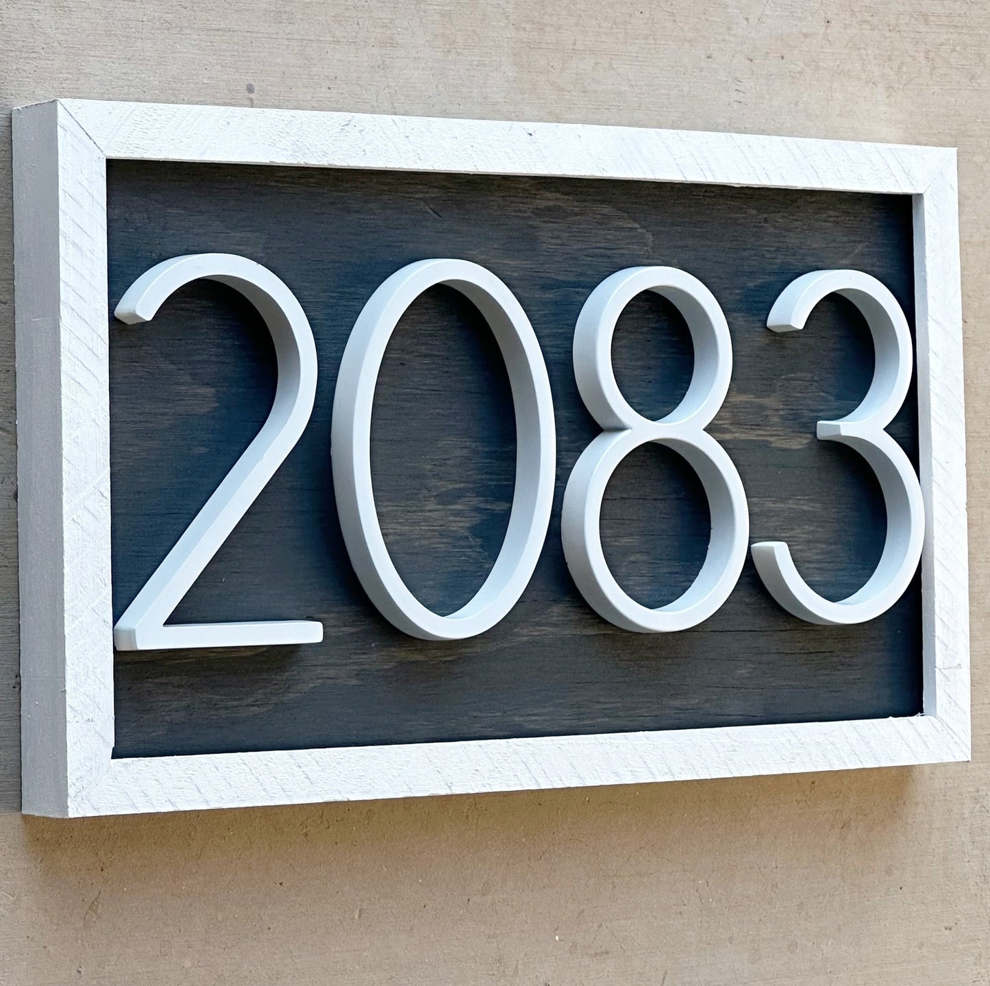 House Number Sign, House Number Plaque, Horizontal House Number Sign, House Numbers, Personalized Sign, Housewarming Gift, Wood Sign