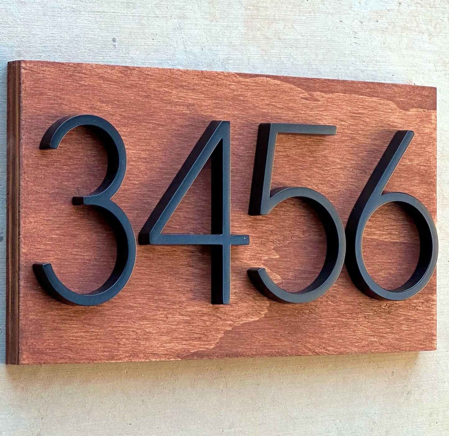 House Numbers, Address Numbers, Modern House Numbers, House Number Plaque, Wood Sign, Housewarming Gift, Home Gift, Personalized Wood Sign