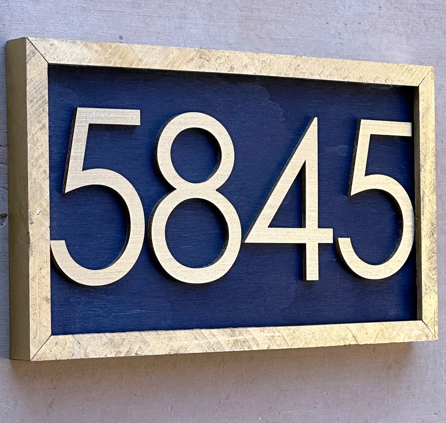 House Number Sign, House Number Plaque, Horizontal House Number Sign, House Numbers, Personalized Sign, Housewarming Gift, Wood Sign