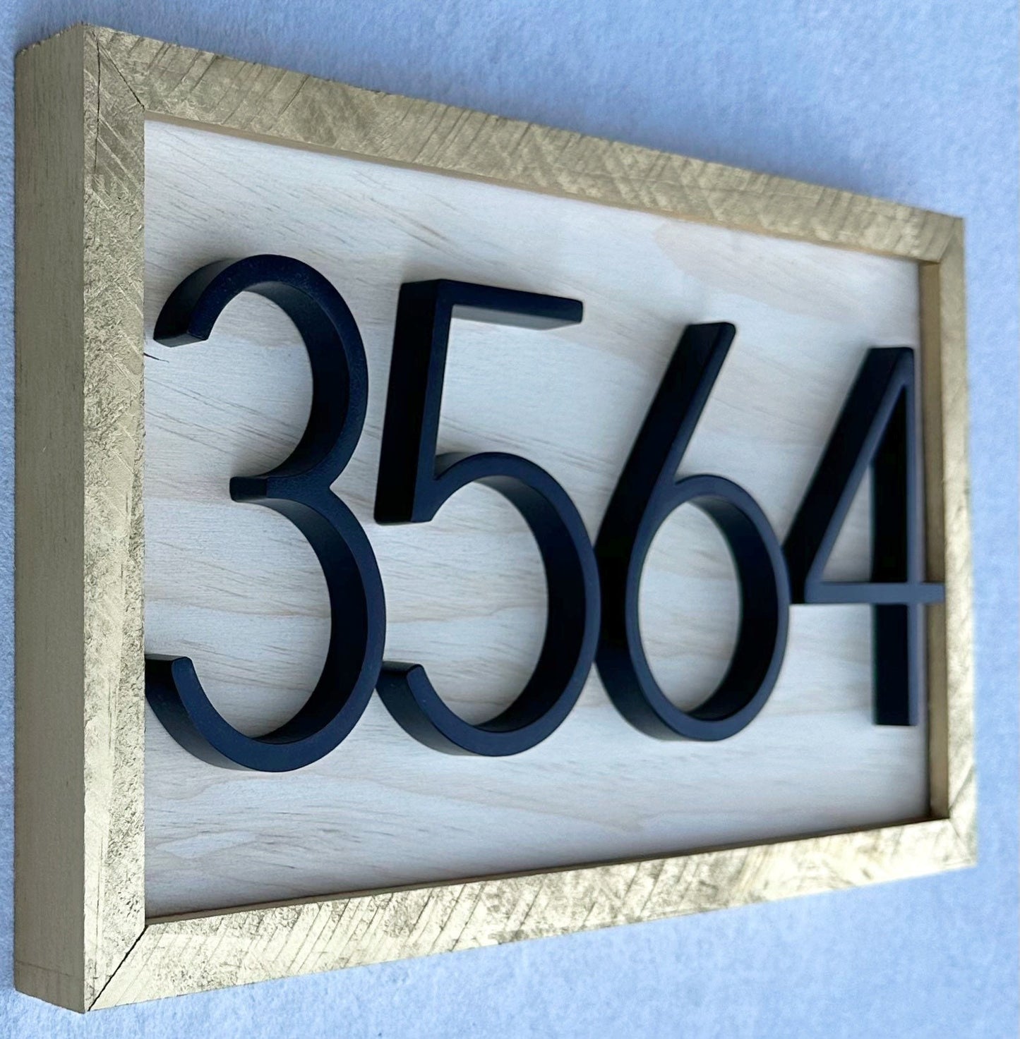 House Number Sign, House Number Plaque, Horizontal House Number Sign, House Numbers, Personalized Sign, Housewarming Gift, Wood Sign