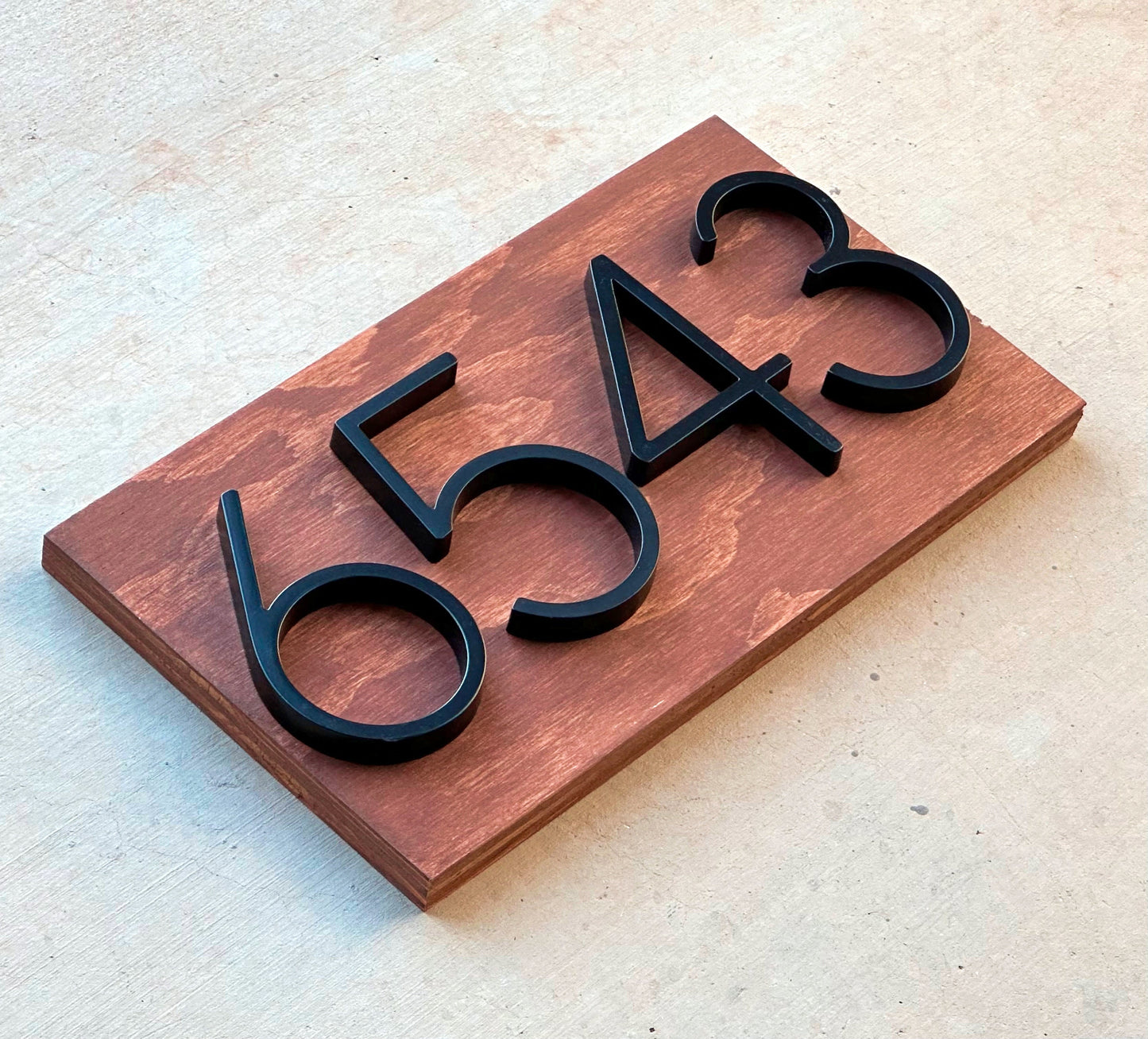 House Numbers, Address Numbers, Modern House Numbers, House Number Plaque, Wood Sign, Housewarming Gift, Home Gift, Personalized Wood Sign