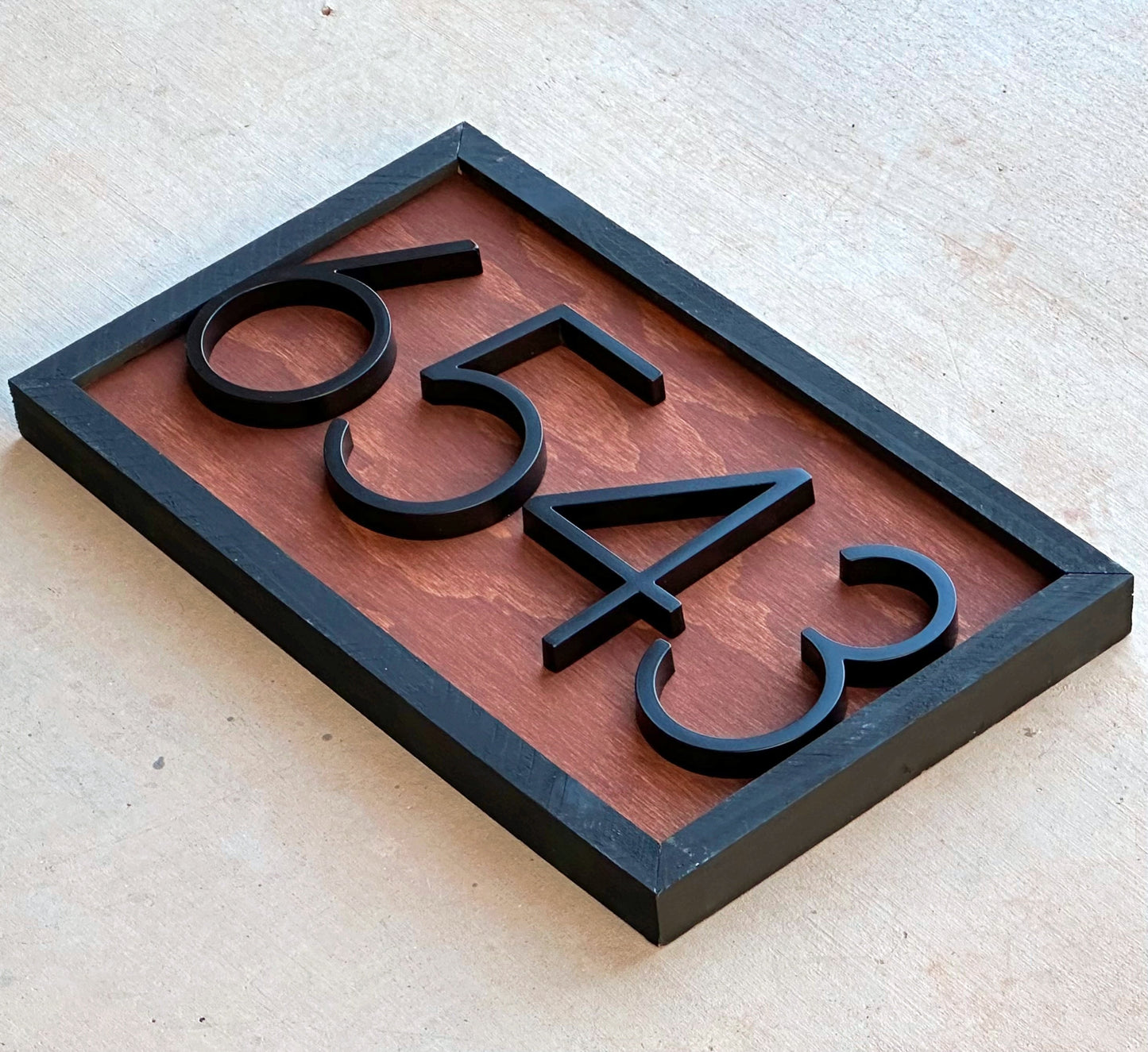 Address Number Sign, House Number Plaque, Horizontal House Number Sign, House Numbers, Personalized Sign, Housewarming Gift, Wood Sign