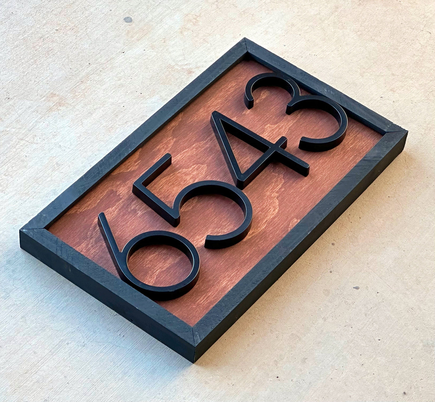 Address Number Sign, House Number Plaque, Horizontal House Number Sign, House Numbers, Personalized Sign, Housewarming Gift, Wood Sign