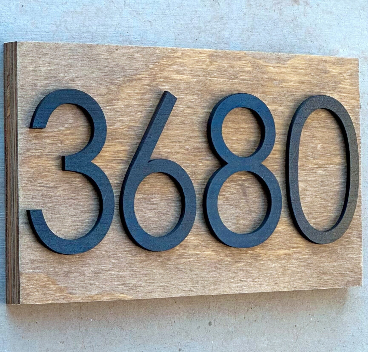 House Numbers, Address Numbers, Modern House Numbers, House Number Plaque, Wood Sign, Housewarming Gift, Home Gift, Personalized Wood Sign