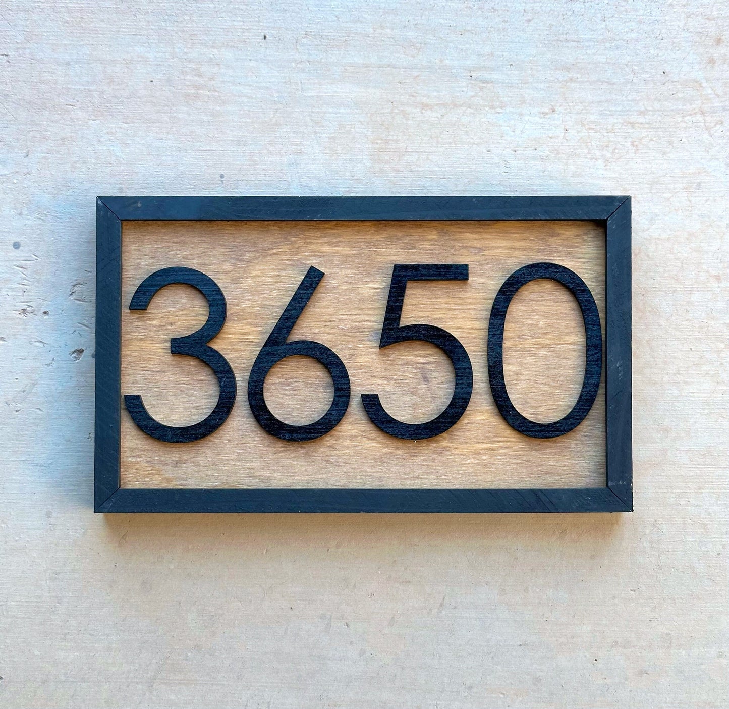 Address Number Sign, House Number Plaque, Horizontal House Number Sign, House Numbers, Personalized Sign, Housewarming Gift, Wood Sign