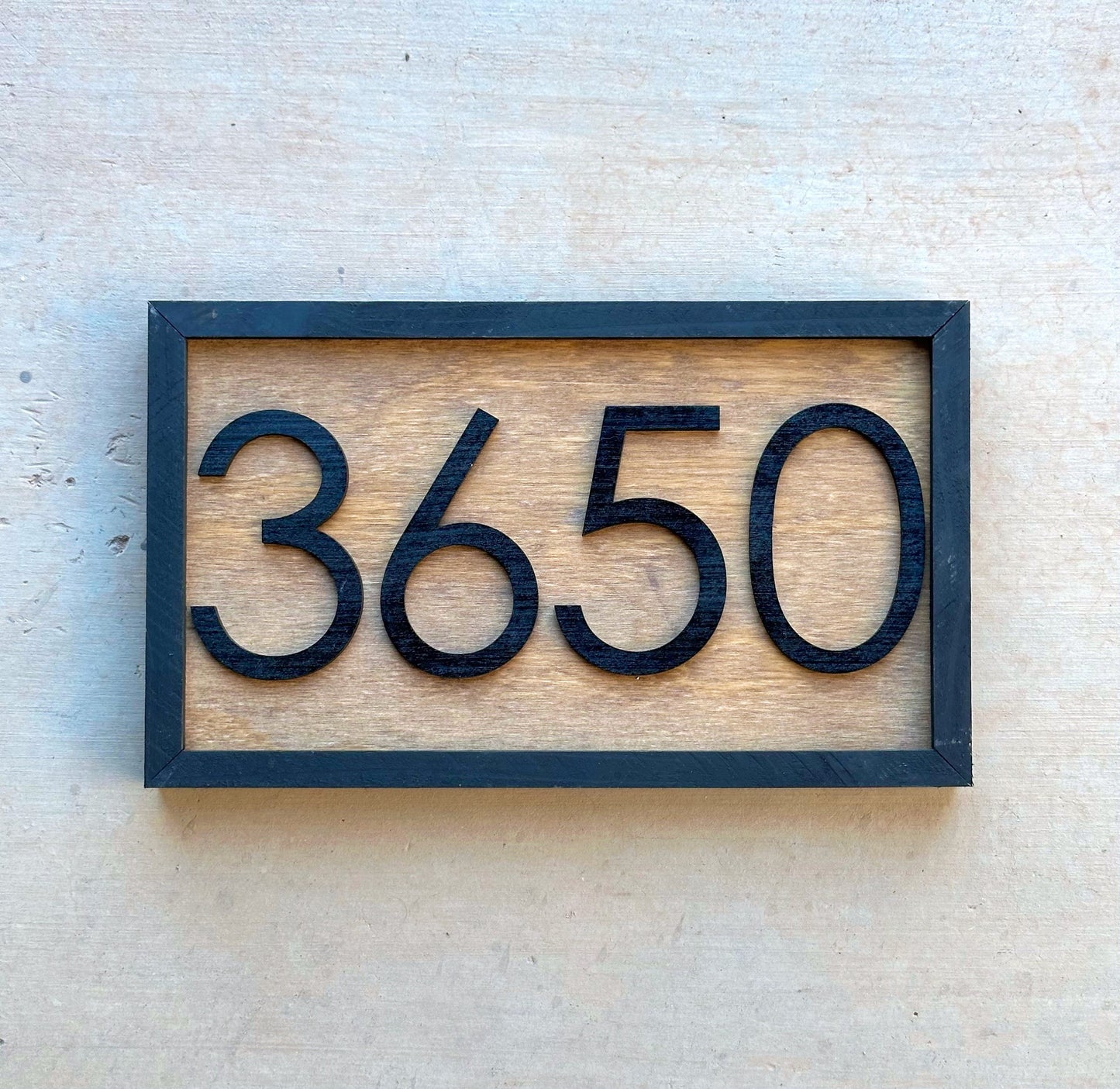 Address Number Sign, House Number Plaque, Horizontal House Number Sign, House Numbers, Personalized Sign, Housewarming Gift, Wood Sign