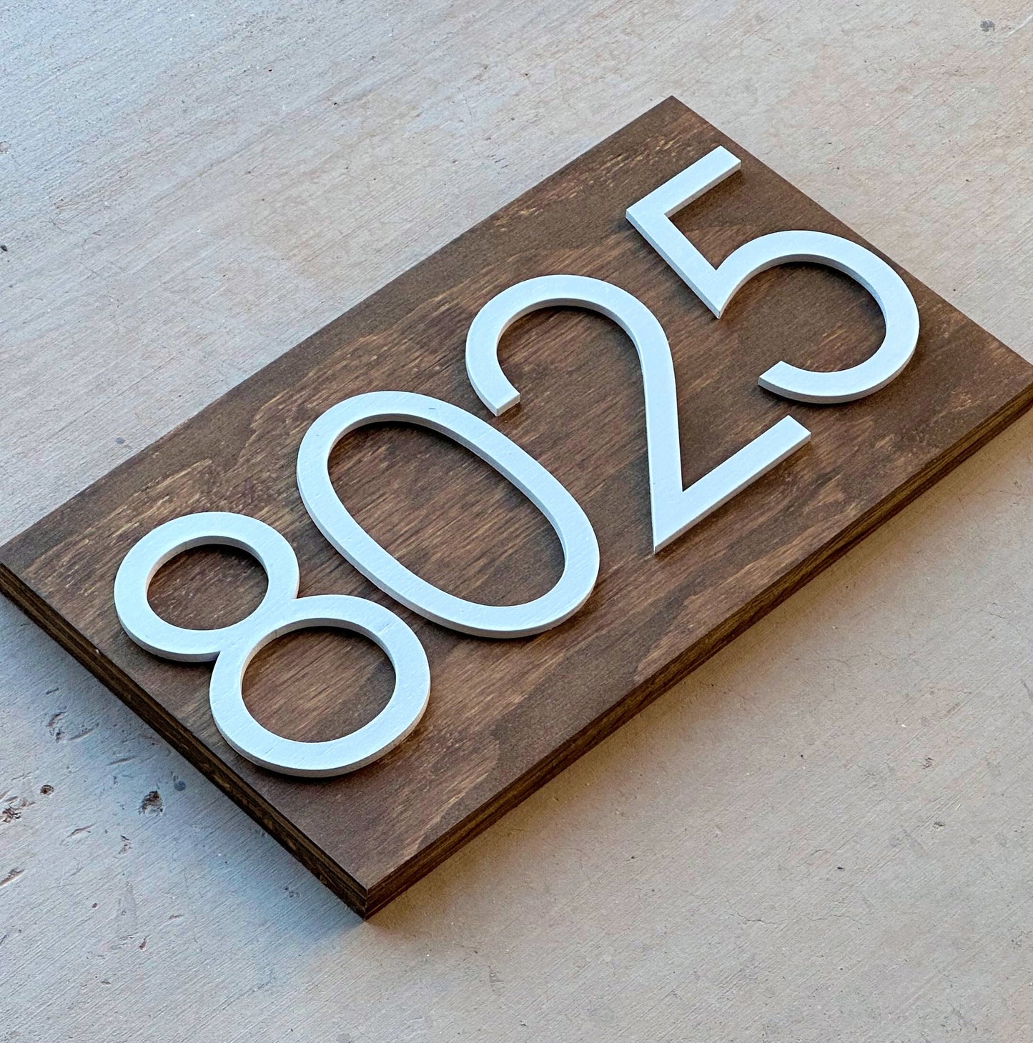 House Numbers, Address Numbers, Modern House Numbers, House Number Plaque, Wood Sign, Housewarming Gift, Home Gift, Personalized Wood Sign