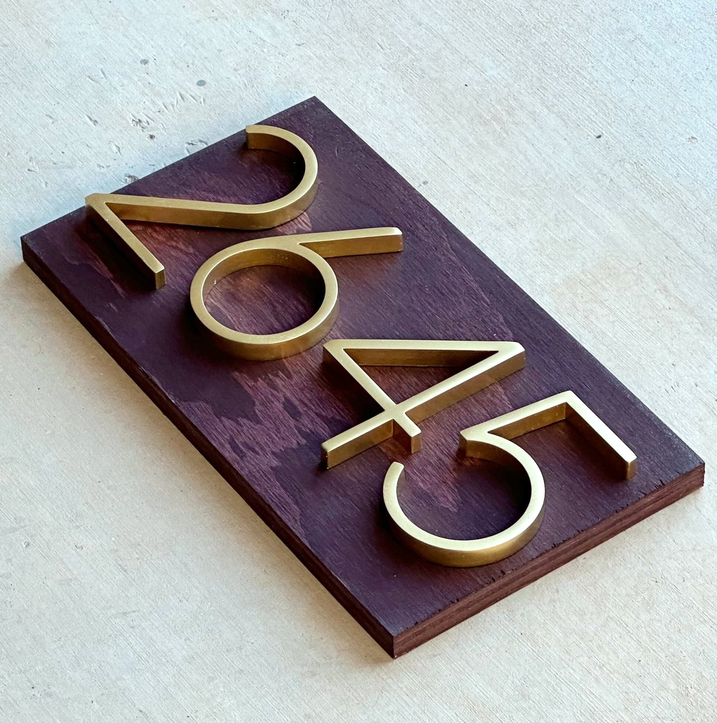 House Number Plaque, Address Numbers, Modern House Numbers, House Number Plaque, Wood Sign, Housewarming Gift, Personalized Wood Sign