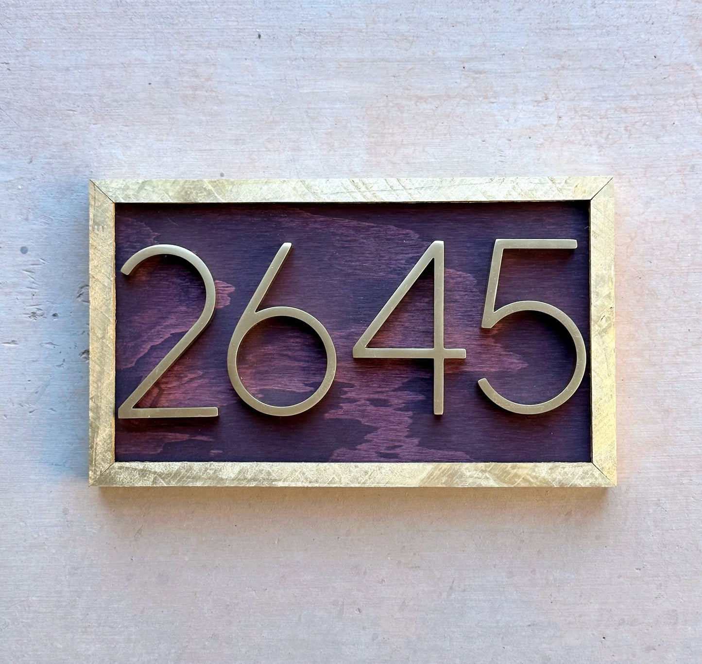 Address Number Sign, House Number Plaque, Horizontal House Number Sign, House Numbers, Personalized Sign, Housewarming Gift, Wood Sign