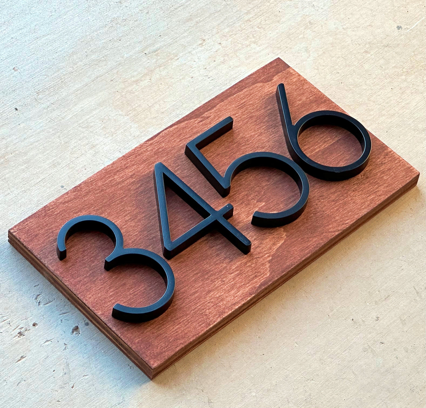 House Numbers, Address Numbers, Modern House Numbers, House Number Plaque, Wood Sign, Housewarming Gift, Home Gift, Personalized Wood Sign
