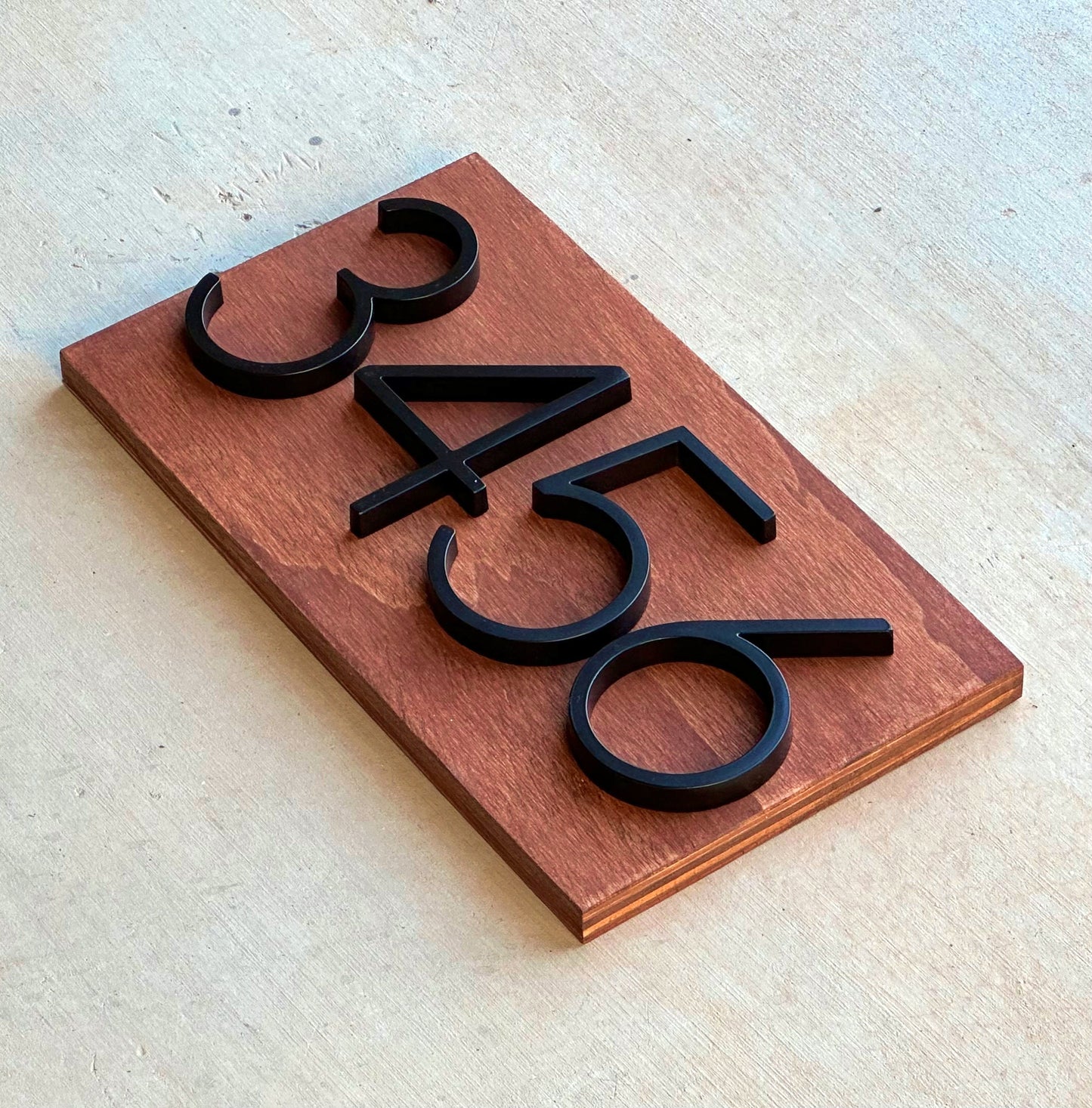 House Numbers, Address Numbers, Modern House Numbers, House Number Plaque, Wood Sign, Housewarming Gift, Home Gift, Personalized Wood Sign