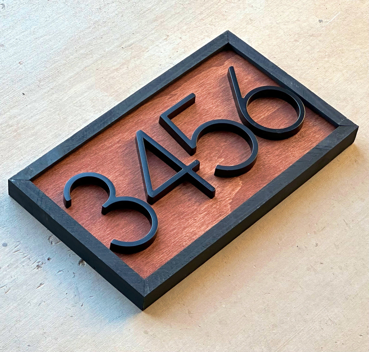 Address numbers, House Number Sign, House Number Plaque, Horizontal House Number Sign, House Numbers, Personalized Sign, Housewarming Gift