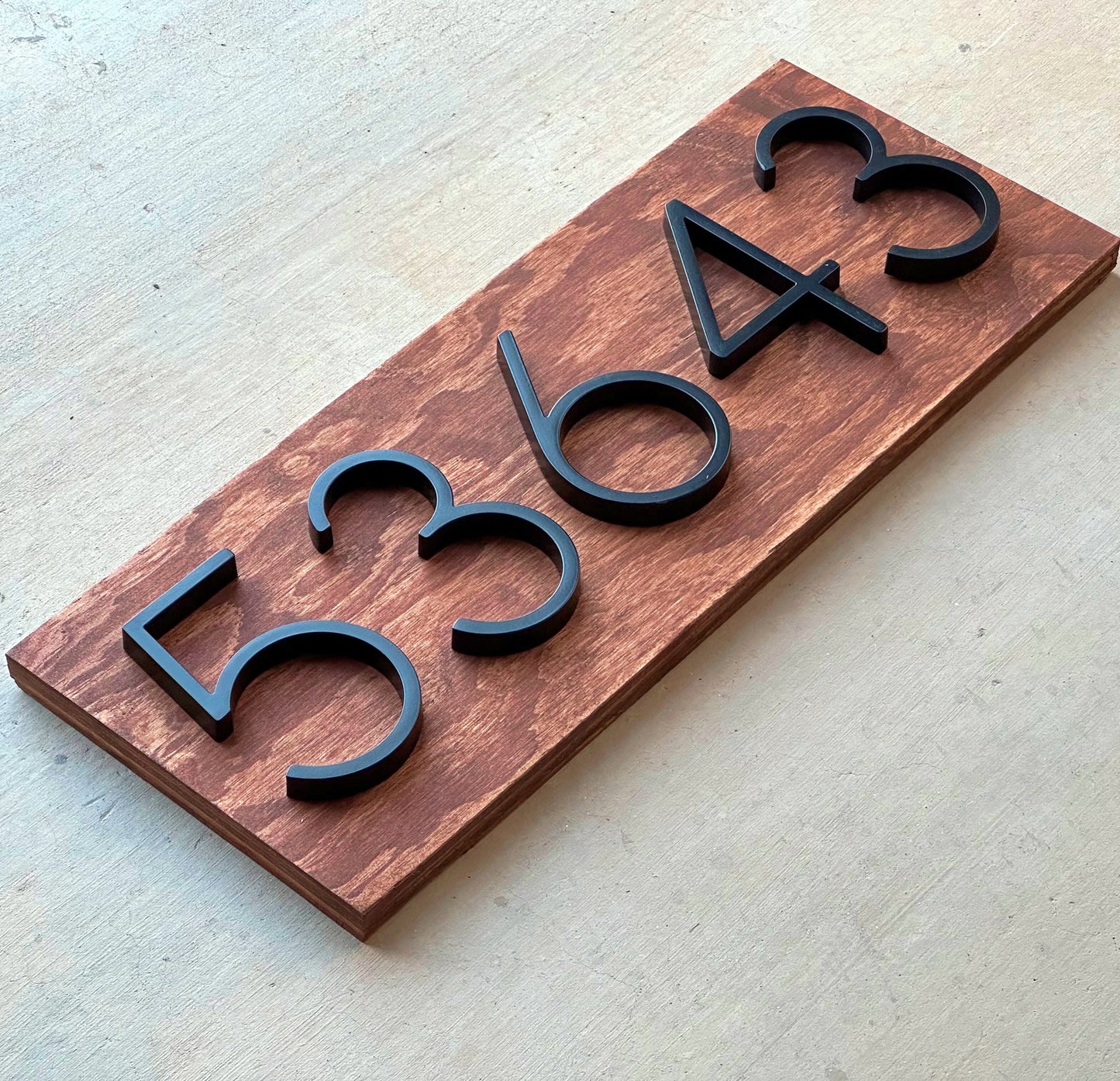 House Numbers, Address Numbers, Modern House Numbers, House Number Plaque, Wood Sign, Housewarming Gift, Home Gift, Personalized Wood Sign