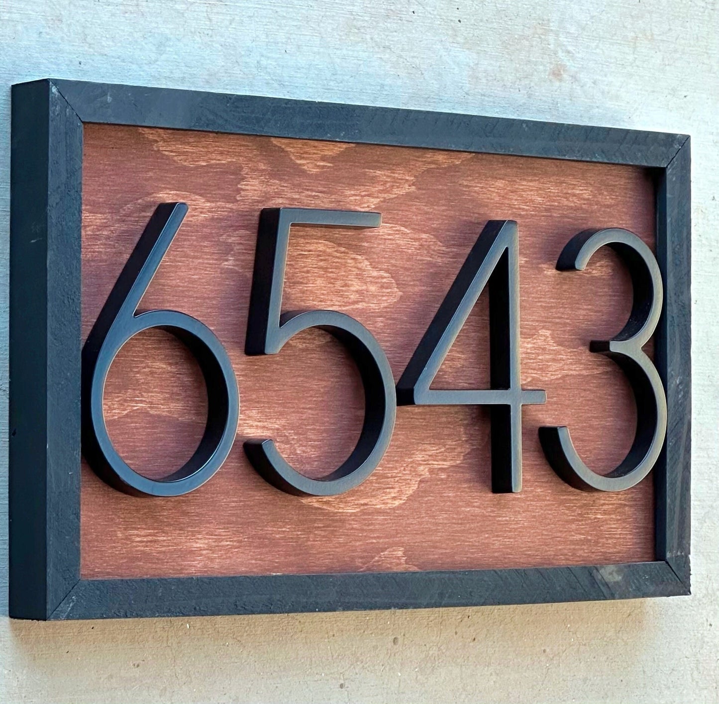 House Number Sign, House Number Plaque, Horizontal House Number Sign, House Numbers, Personalized Sign, Housewarming Gift, Wood Sign