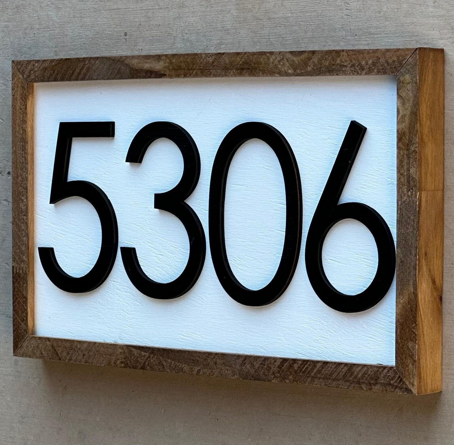 House Number Sign, House Number Plaque, Horizontal House Number Sign, House Numbers, Personalized Sign, Housewarming Gift, Wood Sign