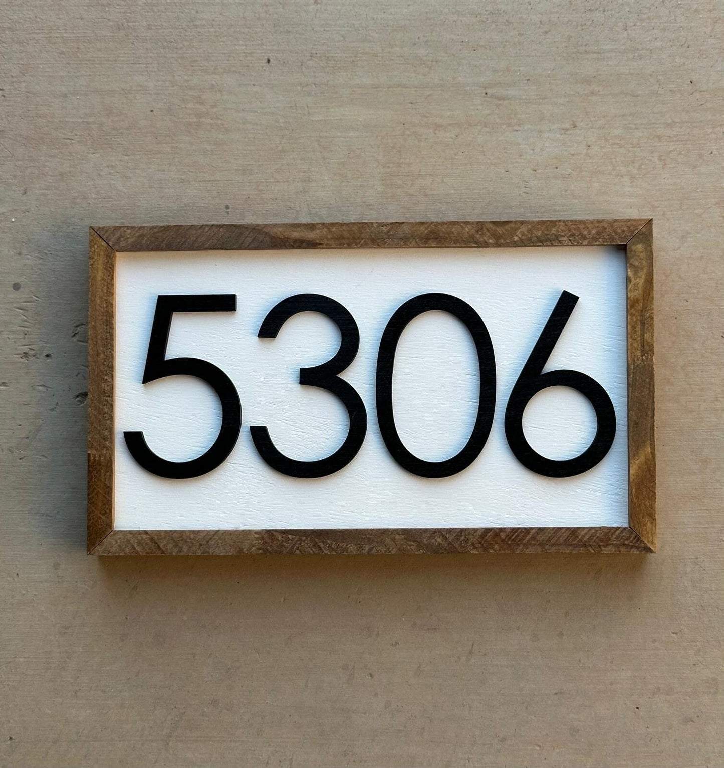 House Number Sign, House Number Plaque, Horizontal House Number Sign, House Numbers, Personalized Sign, Housewarming Gift, Wood Sign