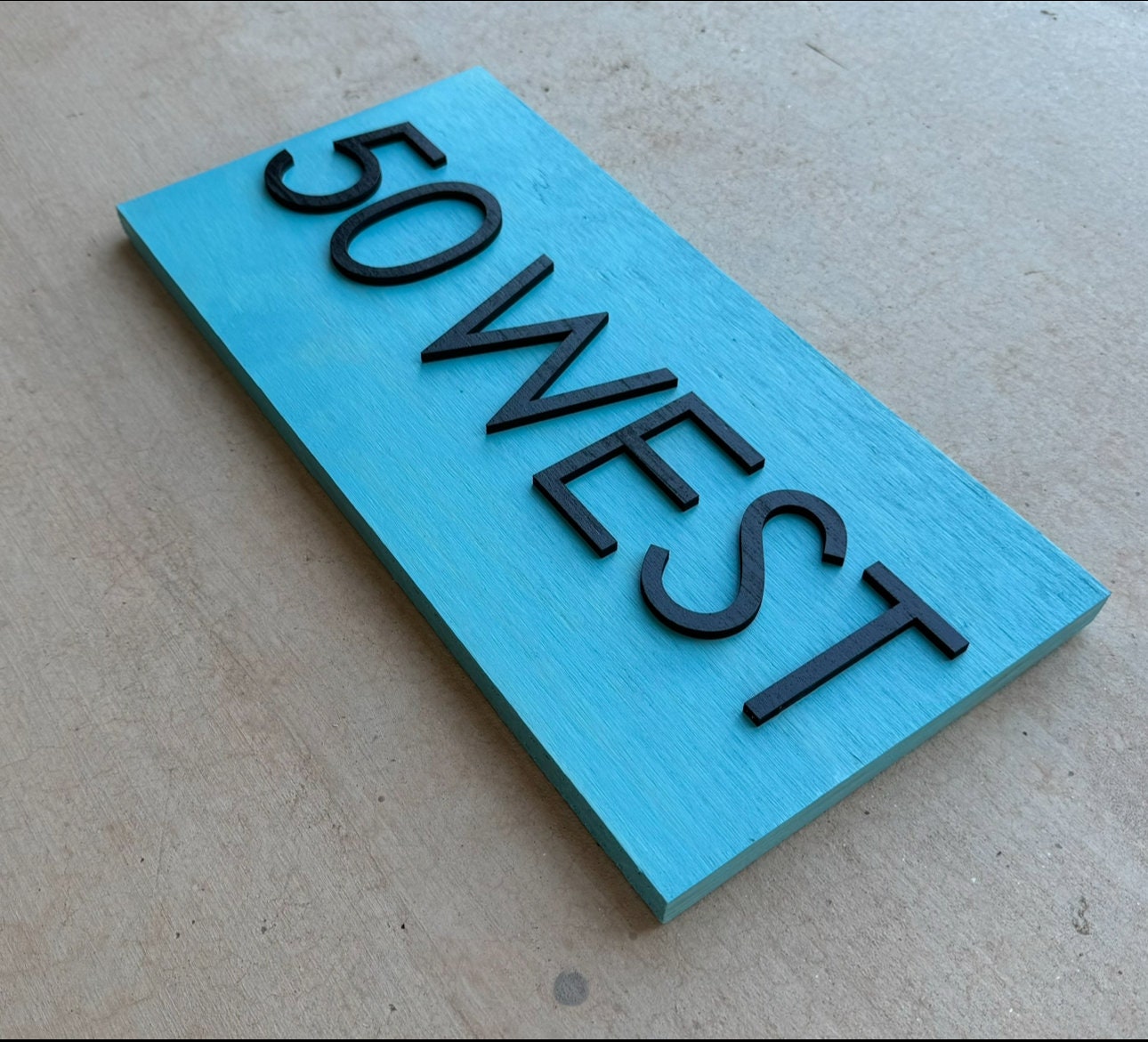 House Number Sign, House Number Plaque, Horizontal House Number Sign, House Numbers, Personalized Sign, Housewarming Gift, Wood Sign