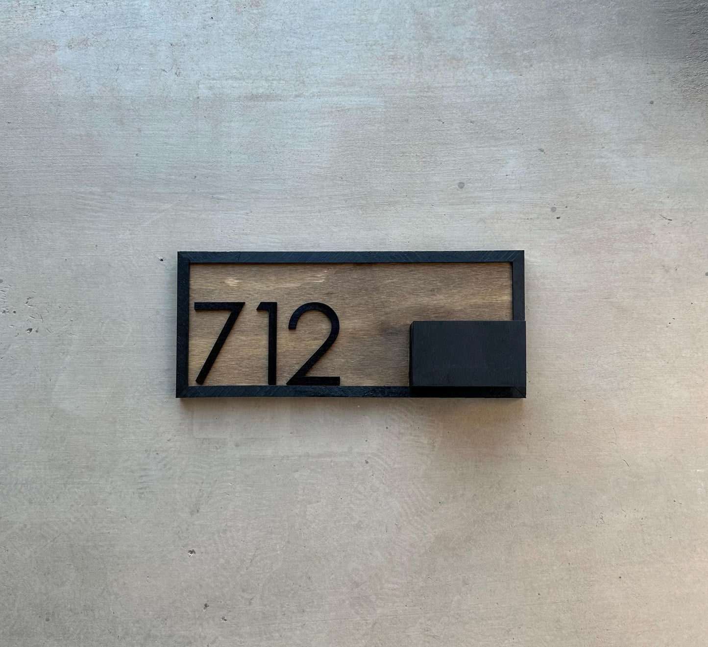 House Number Planter Sign , Vertical Address Numbers, House Number Plaque, Modern Address Sign, Wooden Address Plaque, Custom Address Sign