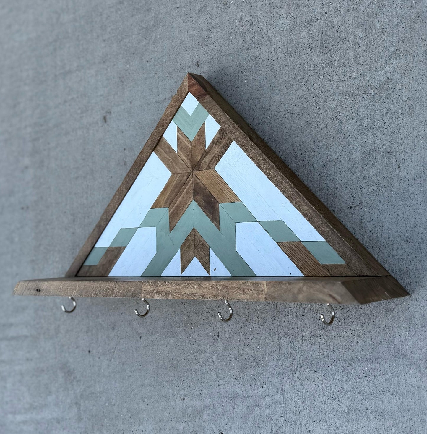 Coat Rack with Shelf, Floating Shelf Entryway Organizer,Towel Rack Key Holder,Leash Holder Key Hooks, Wall Mounted Bag Holder,Rustic Wooden