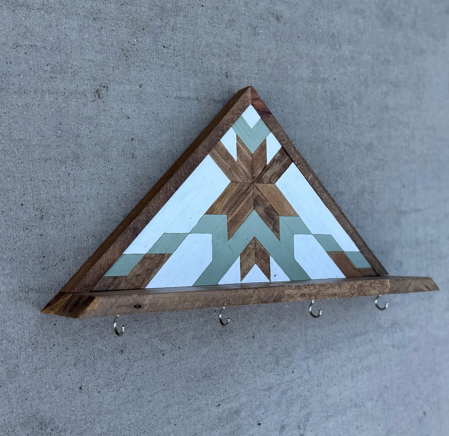 Coat Rack with Shelf, Floating Shelf Entryway Organizer,Towel Rack Key Holder,Leash Holder Key Hooks, Wall Mounted Bag Holder,Rustic Wooden