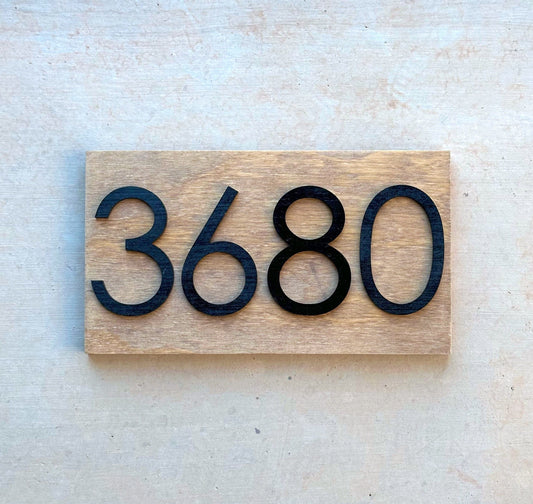House Numbers, Address Numbers, Modern House Numbers, House Number Plaque, Wood Sign, Housewarming Gift, Home Gift, Personalized Wood Sign