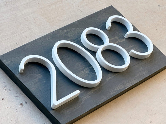 House Numbers, Address Numbers, Modern House Numbers, House Number Plaque, Wood Sign, Housewarming Gift, Home Gift, Personalized Wood Sign