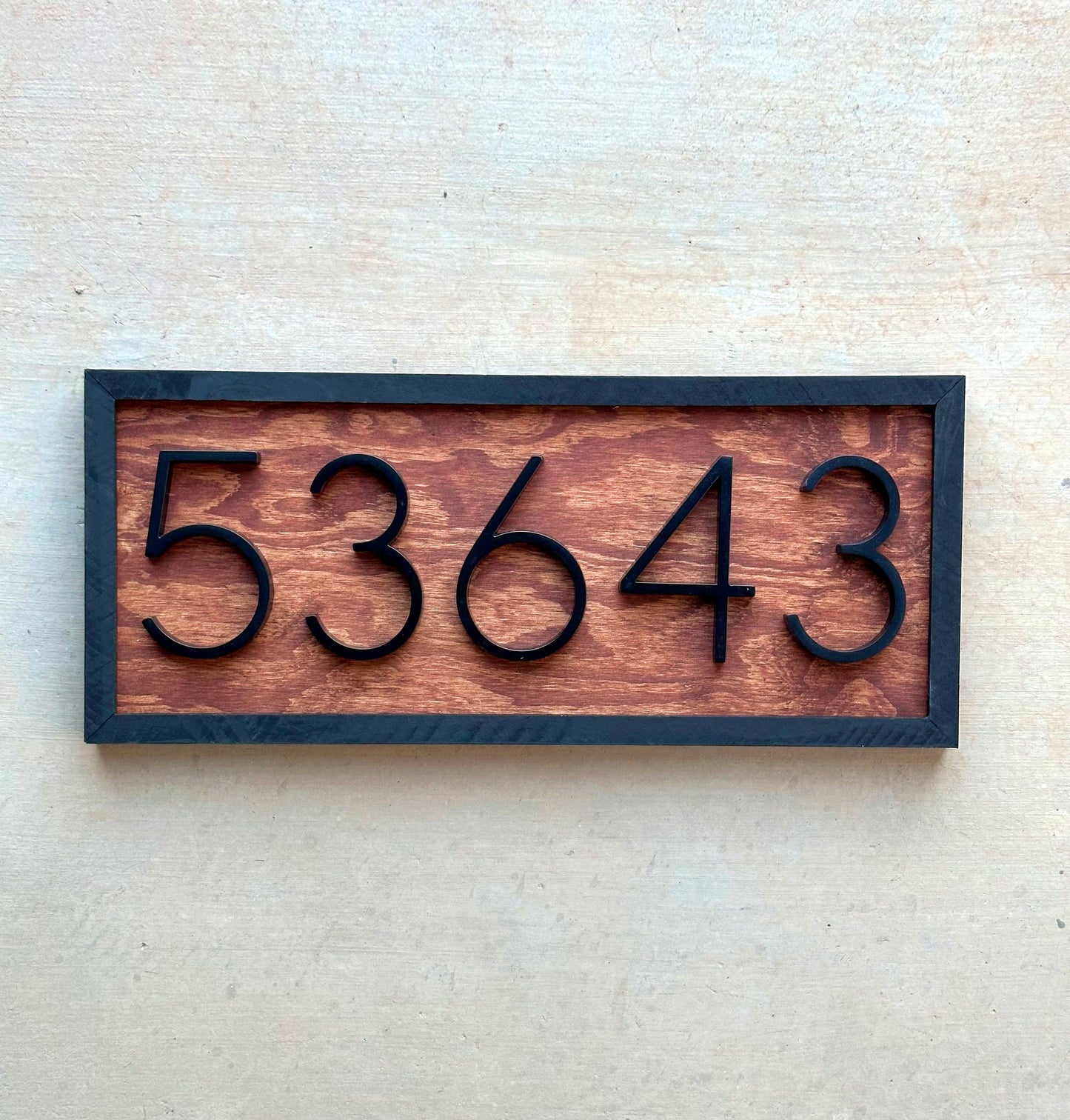 Address numbers, House Number Sign, House Number Plaque, Horizontal House Number Sign, House Numbers, Personalized Sign, Housewarming Gift