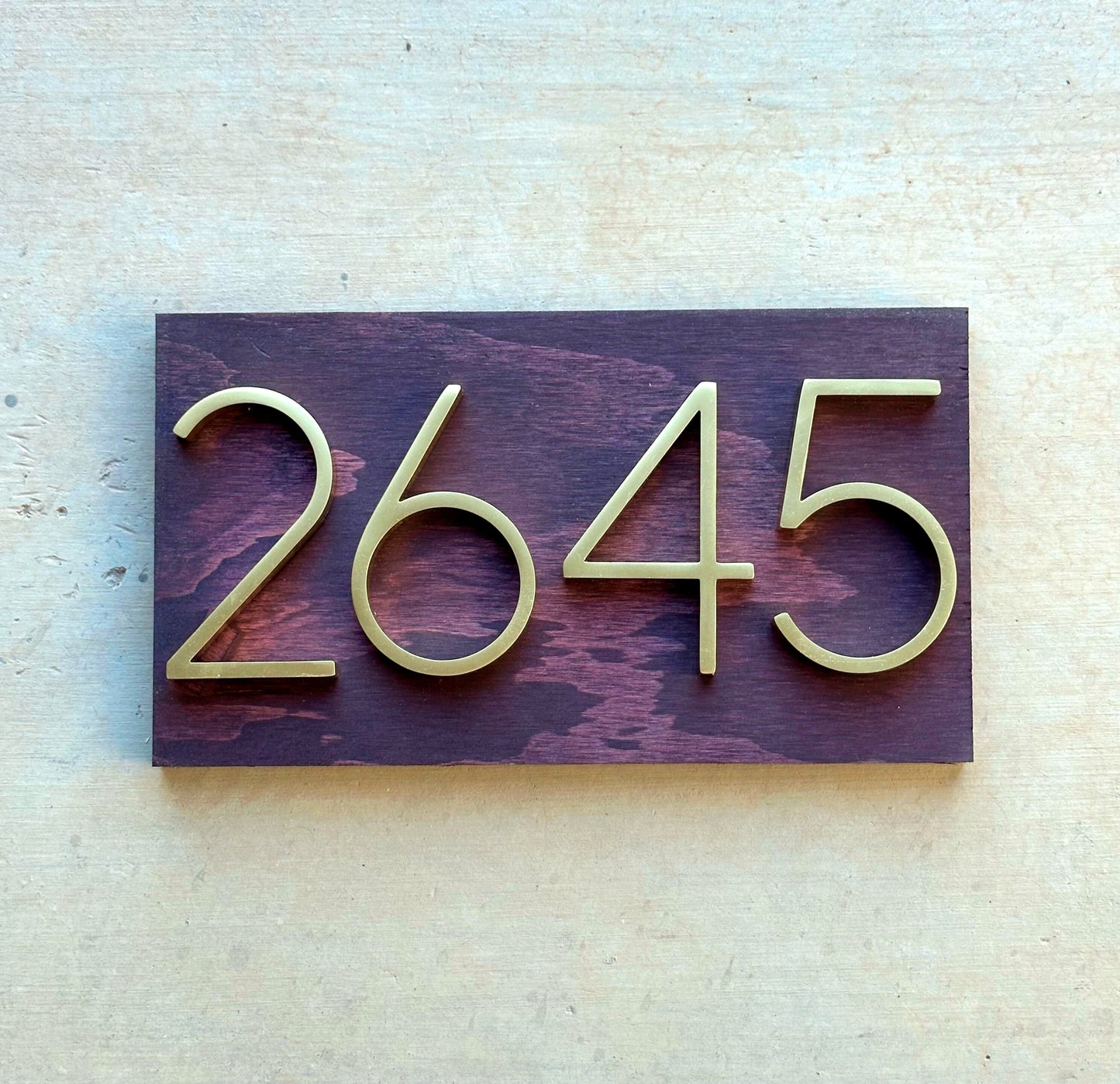 House Number Plaque, Address Numbers, Modern House Numbers, House Number Plaque, Wood Sign, Housewarming Gift, Personalized Wood Sign
