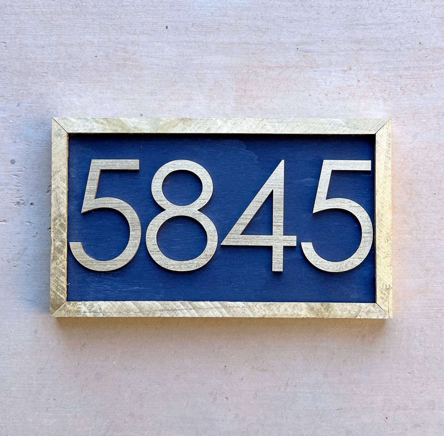 House Number Sign, House Number Plaque, Horizontal House Number Sign, House Numbers, Personalized Sign, Housewarming Gift, Wood Sign
