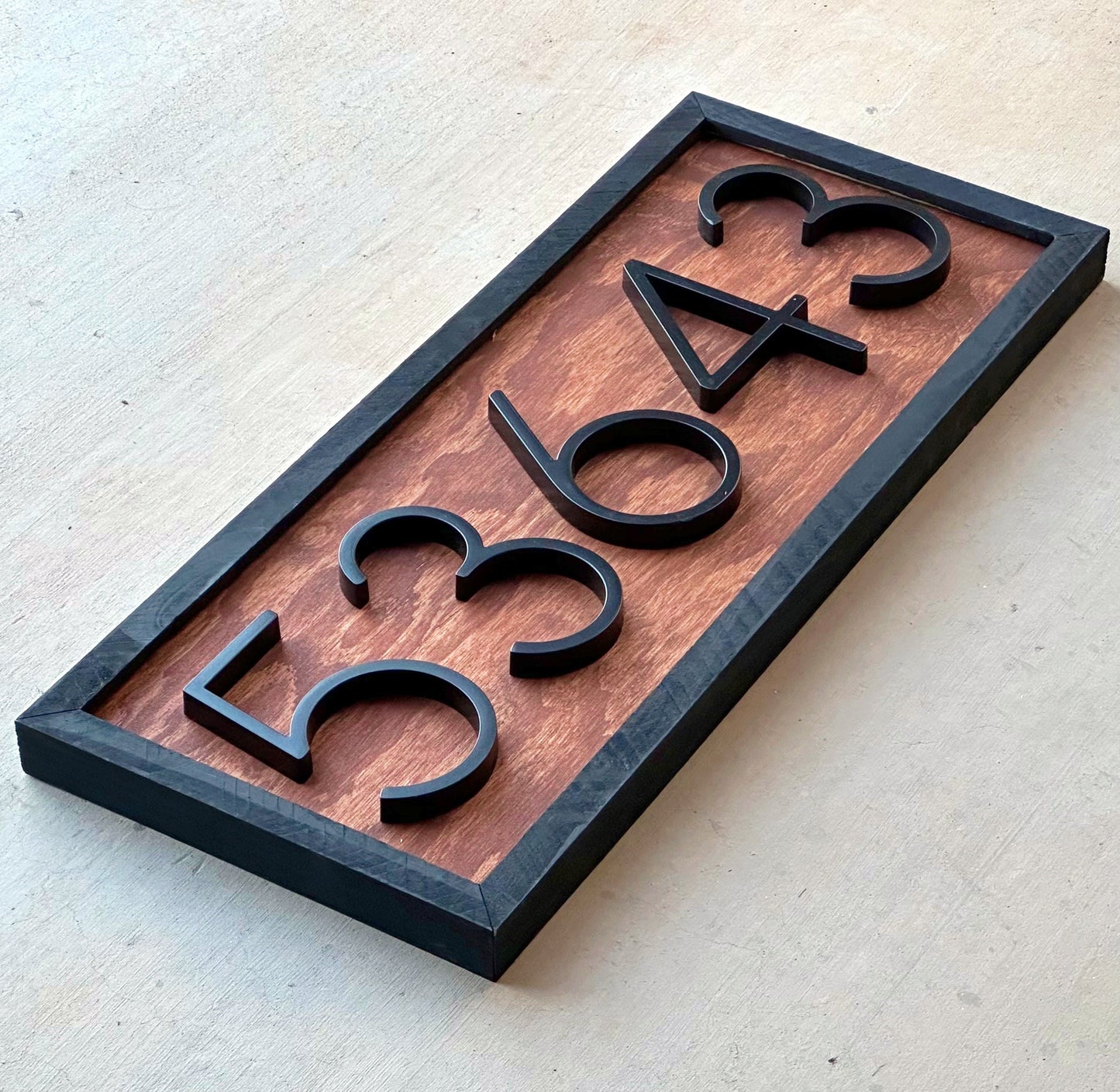 Address numbers, House Number Sign, House Number Plaque, Horizontal House Number Sign, House Numbers, Personalized Sign, Housewarming Gift