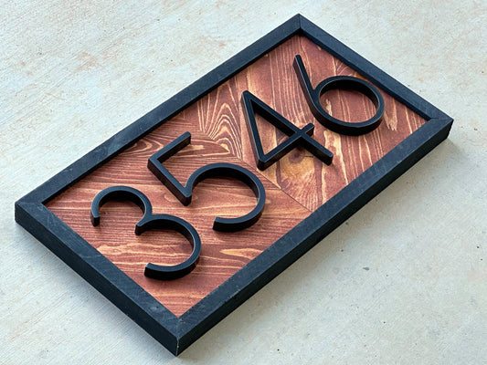 Address Plaque, Address Numbers, Address Sign, House Number Plaque, House Number Sign, Farmhouse Sign, Housewarming Gift, New Home Gift
