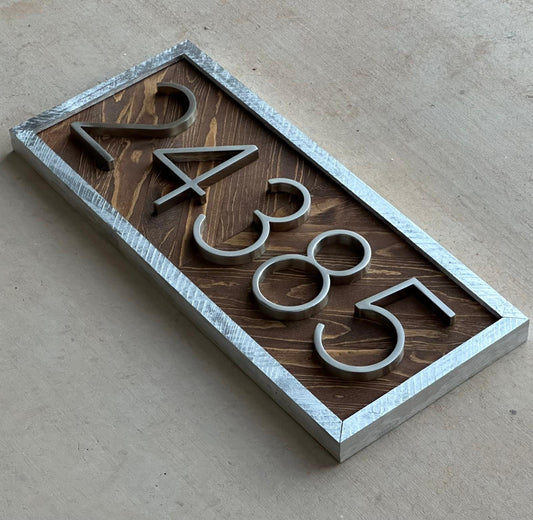 Address Plaque, Address Numbers, Address Sign, House Number Plaque, House Number Sign, Farmhouse Sign, Housewarming Gift, New Home Gift