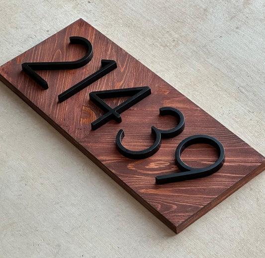 Address Numbers, Address Plaque, Address Sign, House Number Plaque, House Number Sign, Farmhouse Sign, Housewarming Gift, New Home Gift