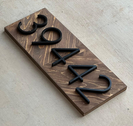 Address Numbers, Address Plaque, Address Sign, House Number Plaque, House Number Sign, Farmhouse Sign, Housewarming Gift, New Home Gift