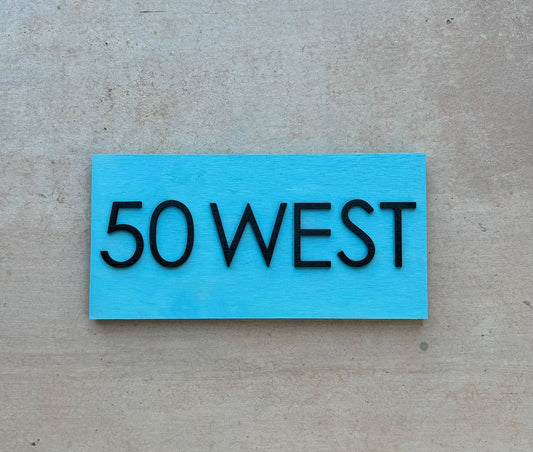 House Number Sign, House Number Plaque, Horizontal House Number Sign, House Numbers, Personalized Sign, Housewarming Gift, Wood Sign