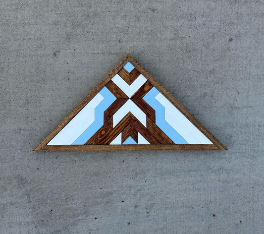 Geometric Wood Wall Art/Modern Rustic Wall Hanging/Personalized Wooden Wall Art /Triangle Boho Home Decor/Geometric Design/ Wall Hanging